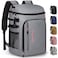 Capolo Cooler Backpack Insulated Waterproof for Women Men Leak Proof Backpack Coolers Thermal Bag Soft Travel Cooler Bag Portable Ice Chest Lunch Backpack for Camping PicnicLeather Gray45 Cans