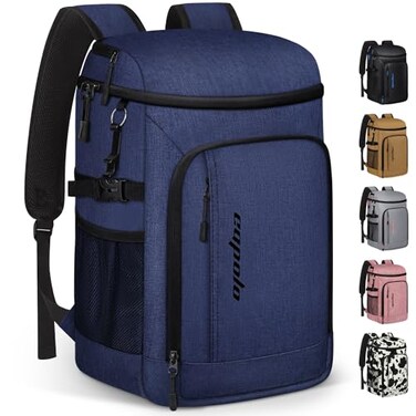 Capolo Cooler Backpack Insulated Waterproof for Women Men Leak Proof Backpack Coolers Thermal Bag Soft Travel Cooler Bag Portable Ice Chest Lunch Backpack for Camping PicnicBlue36 Cans