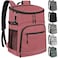 Capolo Cooler Backpack Insulated Leakproof Waterproof Backpack Cooler Bag 30 Cans Large Capacity Lightweight Travel Camping Beach Backpack Cooler Ice Chest for Men and Women Pink