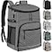 Capolo Cooler Backpack Insulated Leakproof Waterproof Backpack Cooler Bag 30 Cans Large Capacity Lightweight Travel Camping Beach Drink Beverage Beer Bag Cooler Ice Chest for Men and Women Grey