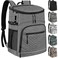 Capolo Cooler Backpack Insulated Leakproof Waterproof Backpack Cooler Bag 30 Cans Large Capacity Lightweight Travel Camping Beach Drink Beverage Beer Bag Cooler Ice Chest for Men and Women Grey