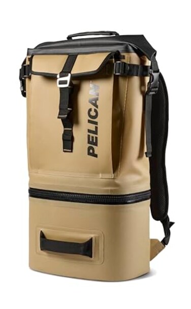 Pelican Dayventure Backpack Cooler Insulated Cooler Backpack 184 Liters Coyote Tan