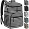 Capolo Cooler Backpack Insulated Leakproof Waterproof Backpack Cooler Bag 30 Cans Large Capacity Lightweight Travel Camping Beach Drink Beverage Beer Bag Cooler Ice Chest for Men and Women Stripe