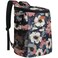 Vankor Camping Cooler Backpack 30 Cans Soft Backpack Coolers Insulated Leak Proof Travel Cooler Bag Waterproof Lunch Picnic Beach Work Trip Thermal Bag Drink Beverage Beer Bag Cooler Floral Painting