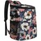 Vankor Camping Cooler Backpack 30 Cans Soft Backpack Coolers Insulated Leak Proof Travel Cooler Bag Waterproof Lunch Picnic Beach Work Trip Thermal Bag Drink Beverage Beer Bag Cooler Floral Painting