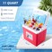 Life BROS LifeBROS 11 Qt Insulated Portable Cooler LeakProof Ice Chest Lunch Box Hard Coolers with Extra Ice Pack for BBQ Camping PincnicRed