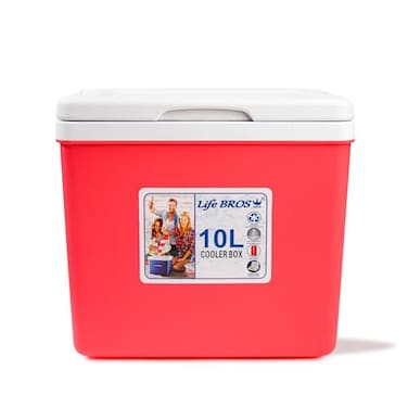 Life BROS LifeBROS 11 Qt Insulated Portable Cooler LeakProof Ice Chest Lunch Box Hard Coolers with Extra Ice Pack for BBQ Camping PincnicRed