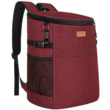 Vankor Camping Cooler Backpack 30 Cans Soft Backpack Coolers Insulated Leak Proof Travel Cooler Bag Waterproof Lunch Picnic Beach Work Trip Thermal Bag Drink Beverage Beer Bag Cooler Wine