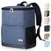 HAWGON Insulated Cooler Backpack Small Leak Proof Backpack Cooler 30 Cans Waterproof Lightweight Cooler Bag for 12h HotCold Retention Portable Soft Cooler for Travel Camping BeachNavyBlue