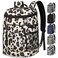 Capolo Cooler Backpack for Men Women Insulated Backpack Cooler Leak Proof Large Capacity Thermal Bag Beverage Soft Cooler Bag Lunch Backpack for Travel Picnic Hiking Leopardprint 30 Cans