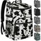 Capolo Cooler Backpack Insulated Leakproof Waterproof Backpack Cooler Bag 30 Cans Large Capacity Lightweight Travel Camping Beach Backpack Cooler Ice Chest for Men and Women cowprint