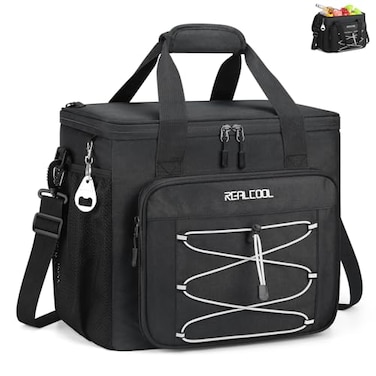 RealCool Soft Cooler Bag 3545Can Collapsible Cooler Insulated Leak Proof Large Lunch Box for Men Women SoftSided Cooler for Picnic Grocery Beach Camping Travel