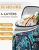 Capolo Cooler Backpack for Men Women Insulated Backpack Cooler Leak Proof Large Capacity Thermal Bag Beverage Soft Cooler Bag Lunch Backpack for Travel Picnic Hiking Leaf Pattern 30 Cans