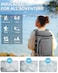 Capolo Cooler Backpack Insulated Waterproof for Women Men Leak Proof Backpack Coolers Thermal Bag Soft Travel Cooler Bag Portable Ice Chest Lunch Backpack for Camping PicnicLeather Gray36 Cans