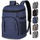 Capolo Cooler Backpack for Men Women Insulated Backpack Cooler Leak Proof Large Capacity Thermal Bag Beverage Soft Cooler Bag Lunch Backpack for Travel Picnic Hiking Deep Blue 30 Cans