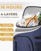 Capolo Cooler Backpack for Men Women Insulated Backpack Cooler Leak Proof Large Capacity Thermal Bag Beverage Soft Cooler Bag Lunch Backpack for Travel Picnic Hiking Deep Blue 30 Cans