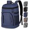 Capolo Cooler Backpack for Men Women Insulated Backpack Cooler Leak Proof Large Capacity Thermal Bag Beverage Soft Cooler Bag Lunch Backpack for Travel Picnic Hiking Deep Blue 30 Cans