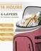 Capolo Cooler Backpack for Men Women Insulated Backpack Cooler Leak Proof Large Capacity Thermal Bag Beverage Soft Cooler Bag Lunch Backpack for Travel Picnic Hiking Red 30 Cans