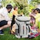 TUGUAN Cooler Backpack 36 Cans Insulated Leak Proof Lightweight Lunch Backpack for Men Work Portable Travel Thermal Bag Compartment Camping Hiking Beach Pincnic Cooler for Women Grey