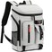 TUGUAN Cooler Backpack 36 Cans Insulated Leak Proof Lightweight Lunch Backpack for Men Work Portable Travel Thermal Bag Compartment Camping Hiking Beach Pincnic Cooler for Women Grey