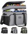 Hulongo 42L Soft Cooler Insulated Large Cooler Bag for Beach Car Outdoor 60Cans Grey
