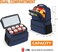 MATEIN Cooler Backpack Insulated Waterproof 26 Cans LeakProof Lunch Backpack Cooler for Men Women Double Layer Lightweight Soft Cooler Bag Portable Lunchbox Backpack for Beach Travel Picnic Blue