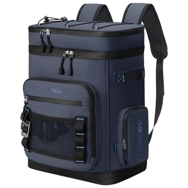 Hulongo 48Cans Large Cooler Backpack Leakproof Insulated Backpack Cooler for Men Women Waterproof 30L Dark Blue