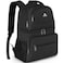 MATEIN Backpack Cooler for Men Women 26 Cans Insulated Lunch Backpack Double Layer Coolers Bag LeakProof Soft Lunch box Backpack with Cooler Compartment Beer Gifts for Travel Beach Black