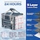 Maelstrom Soft Sided Cooler Bag 3040 Can Collapsible Insulated Ice Chest Large Leakproof Portable Storage for Camping Travel Kayaking Beach 3Blue 40 Can