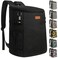 Vankor Camping Cooler Backpack 45 Cans Soft Backpack Coolers Insulated Leak Proof Travel Cooler Bag Waterproof Lunch Picnic Beach Work Trip Thermal Bag Drink Beverage Beer Bag Cooler Black