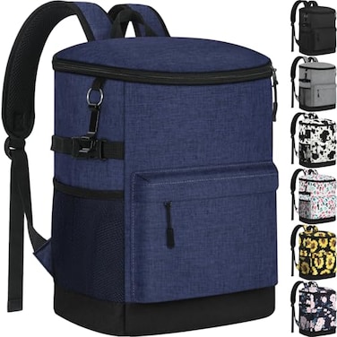 Tenot Cooler Backpack 33 Cans Backpack Coolers Insulated Leak Proof Soft Beach Cooler Bag for Men Women Ice Chest Backpack Camping Hiking Picnic Travel Cooler Lunch Backpack Blue