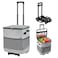 ZHJINGYU Collapsible Large Rolling Cooler 60CansLeakproof 3in1 Insulated Soft Coolerwith Wheels BagAdjustable WheelsHandle Rolling Cooler Cart for Beach Camping Travel Outdoor Hot Takeout Orders