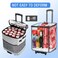 ZHJINGYU Collapsible Large Rolling Cooler 60CansLeakproof 3in1 Insulated Soft Coolerwith Wheels BagAdjustable WheelsHandle Rolling Cooler Cart for Beach Camping Travel Outdoor Hot Takeout Orders