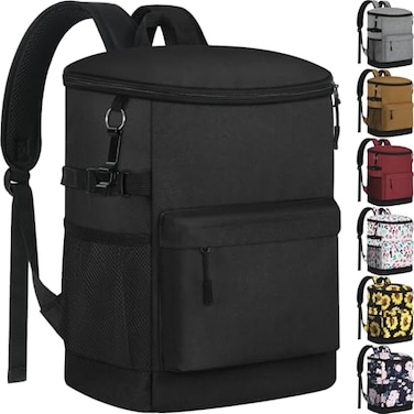 Tenot Cooler Backpack 33 Cans Backpack Coolers Insulated Leak Proof Soft Beach Cooler Bag for Men Women Ice Chest Backpack Camping Hiking Picnic Travel Cooler Lunch Backpack Black