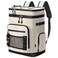 Hulongo 30L Large Cooler Backpack Leakproof Insulated Backpack Cooler for Women Waterproof Double Deck Beige