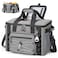 Maelstrom Soft Sided Cooler Bag 3040 Can Collapsible Insulated Ice Chest Large Leakproof Portable Storage for Camping Travel Kayaking Beach 5Gray with lid 30 Can