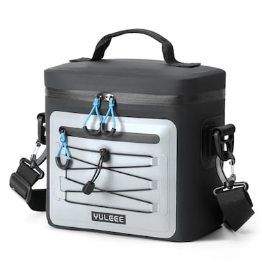 Yuleee Cooler Bag 71630 Can Soft Sided Small Portable Insulated Cooling Pack Everyday Lunch Cooler Leakproof Ice Chest for Beach Camping Travel Black