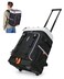 TOURIT 50 Cans Rolling Backpack Double Deck DualBar Handle Travel Soft Cooler Bag with Wheels 30L Space Beach Cooler Size 181531311Black