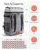 TOURIT 50 Cans Rolling Backpack Double Deck DualBar Handle Travel Soft Cooler Bag with Wheels 30L Space Beach Cooler Size 181531311Black