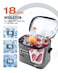 Sydioor SoftSided Cooler Lunch Bag 16 Can Portable Ice Chest Box Waterproof LeakProof Insulated Lunch Box for Work Beach Drink Travel Camping Picnic Meidum Dark Gray