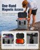 Novoto Magnetic Backpack Cooler 30 Can Camping Essentials for Men Women Insulated Zipperless Soft Sided Cooler Bag for Tailgating Beach Lunch Picnic Kayak Gray