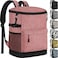 Tenot Cooler Backpack 33 Cans Backpack Coolers Insulated Leak Proof Soft Beach Cooler Bag for Men Women Ice Chest Backpack Camping Hiking Picnic Travel Cooler Lunch Backpack Pink
