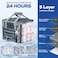 Maelstrom Soft Sided Cooler Bag 3040 Can Collapsible Insulated Ice Chest Large Leakproof Portable Storage for Camping Travel Kayaking Beach 6Blue with lid 40 Can