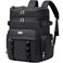 Weitars Insulated Cooler BackpackDouble Deck Waterproof Soft Cooler BagBackpack Coolers Leak Proof Lunch Backpack for Men Women for TravelCampingPicnicBeachPicnicOutdoor 31L52 Can Black