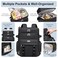 Weitars Insulated Cooler BackpackDouble Deck Waterproof Soft Cooler BagBackpack Coolers Leak Proof Lunch Backpack for Men Women for TravelCampingPicnicBeachPicnicOutdoor 31L52 Can Black
