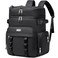 Weitars Insulated Cooler BackpackDouble Deck Waterproof Soft Cooler BagBackpack Coolers Leak Proof Lunch Backpack for Men Women for TravelCampingPicnicBeachPicnicOutdoor 31L52 Can Black