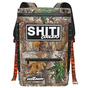 SHITI Coolers Cooler Backpack for Camping Travel Beach Soft Lunch Box for Food Drinks Ice Portable Waterproof 24 Hr Insulated Bag with Shoulder Straps Customizable the Hideaway 15 Cans