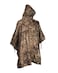 Mil-Tec MilTec Adult Ripstop Wet Weather Waterproof MultiUse Rain Poncho with Hood Use as Bivouac Sack Shelter Tent AridFleck