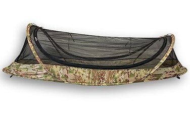 USGI Industries Bivy Tent Lightweight Single Person Sleeping Net System for Outdoors Camping Survival Hiking Backpack Mesh Protection OCP