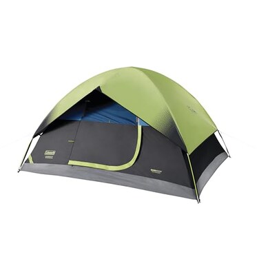 Coleman 4Person Sundome Dark Room Dome Camping Tent